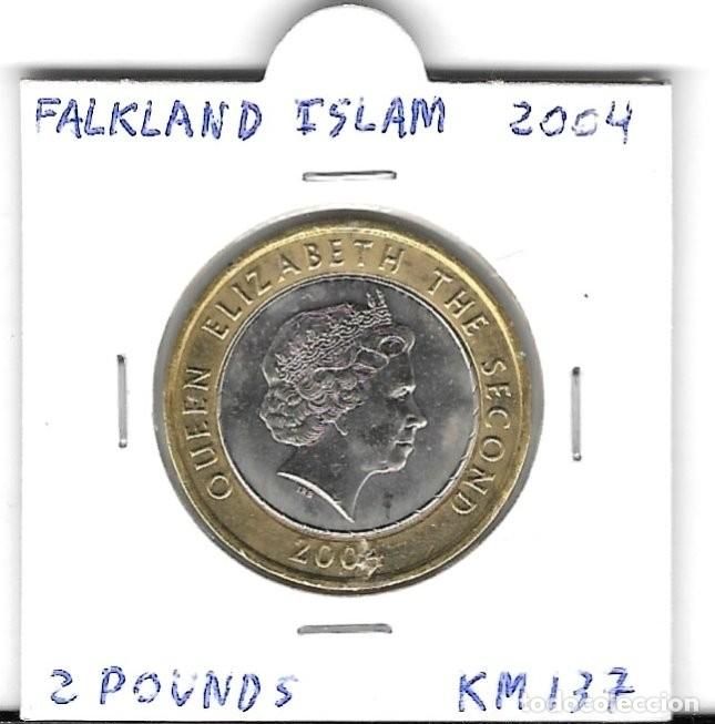 Monedas antiguas de Am&eacute;rica: 2 libras esterlinas 2004 Islas Malvinas - Foto 1