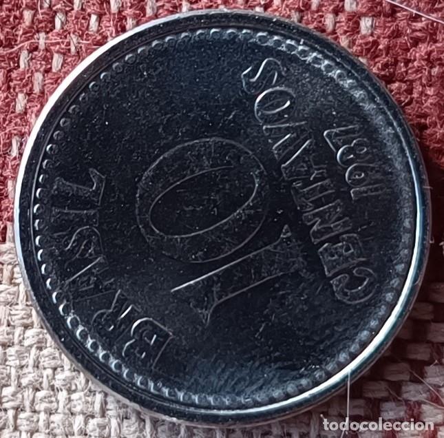 Monedas antiguas de Am&eacute;rica: Moneda de 10 centavos de 1987 - Brasil - Foto 1