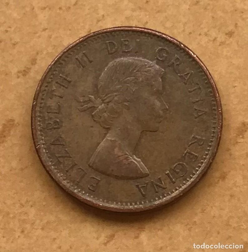 Monedas antiguas de Am&eacute;rica: 1 centavo de Canad&aacute;. A&ntilde;o 1962 - Foto 2