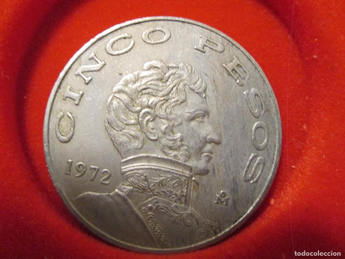 Monedas antiguas de Am&eacute;rica: 5 PESOS 1972 MEXICO EBC - Foto 3