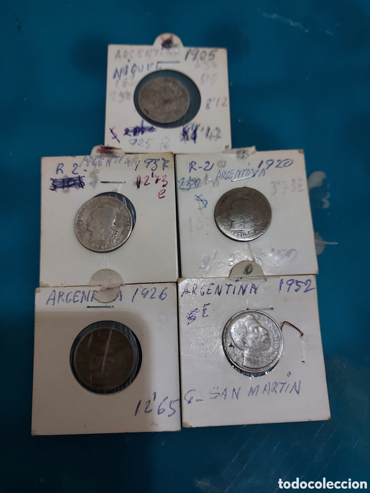 Monedas antiguas de Am&eacute;rica: monedas de Argentina - Foto 2