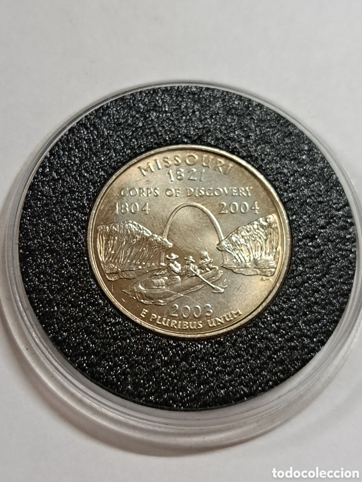 Monedas antiguas de Am&eacute;rica: Cuarto de d&oacute;lar edici&oacute;n limitada con Husky siberiano - Foto 2