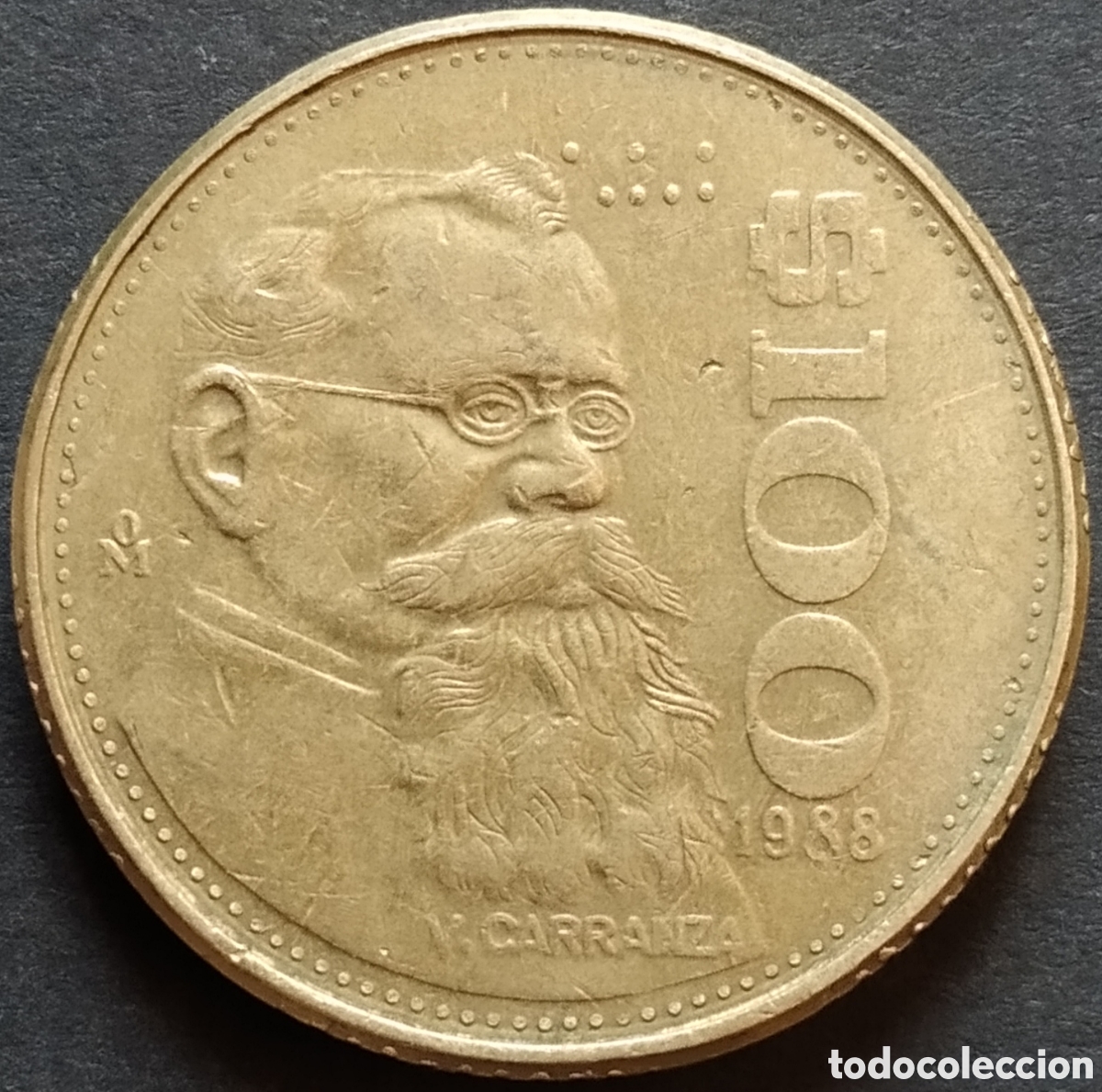 Old Coins of America: MONEDA - MEXICO 100 PESOS 1988