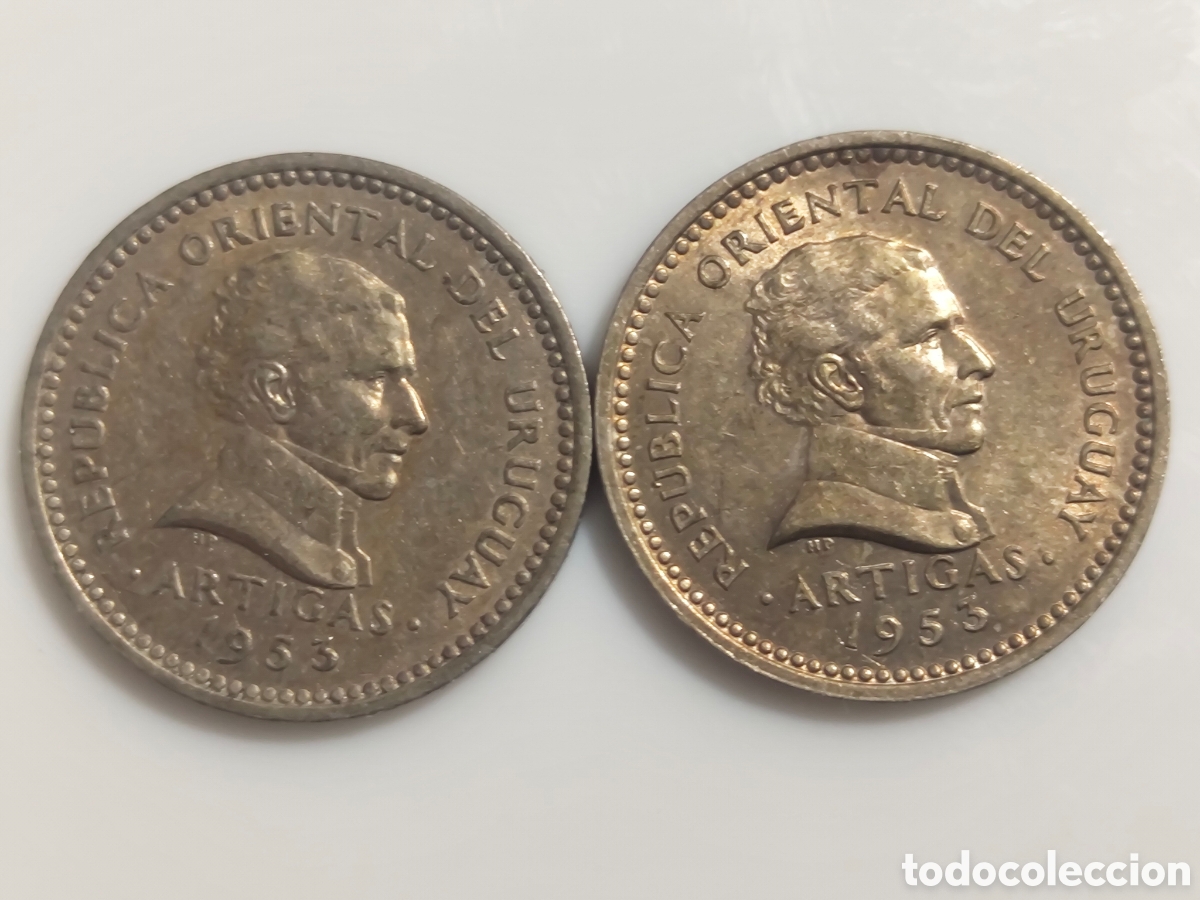 Monedas antiguas de Am&eacute;rica: Monedas Uruguay antiguas - Foto 1