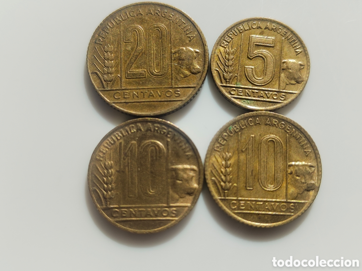 Monedas antiguas de Am&eacute;rica: Moneda de argentina antiguas - Foto 2