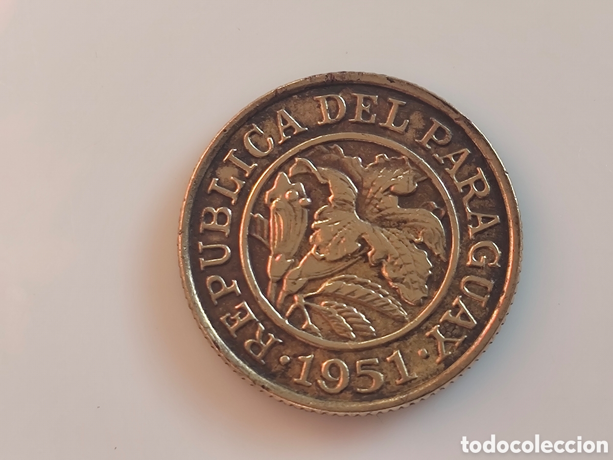 Monedas antiguas de Am&eacute;rica: Moneda de Paraguay 1951 - Foto 5