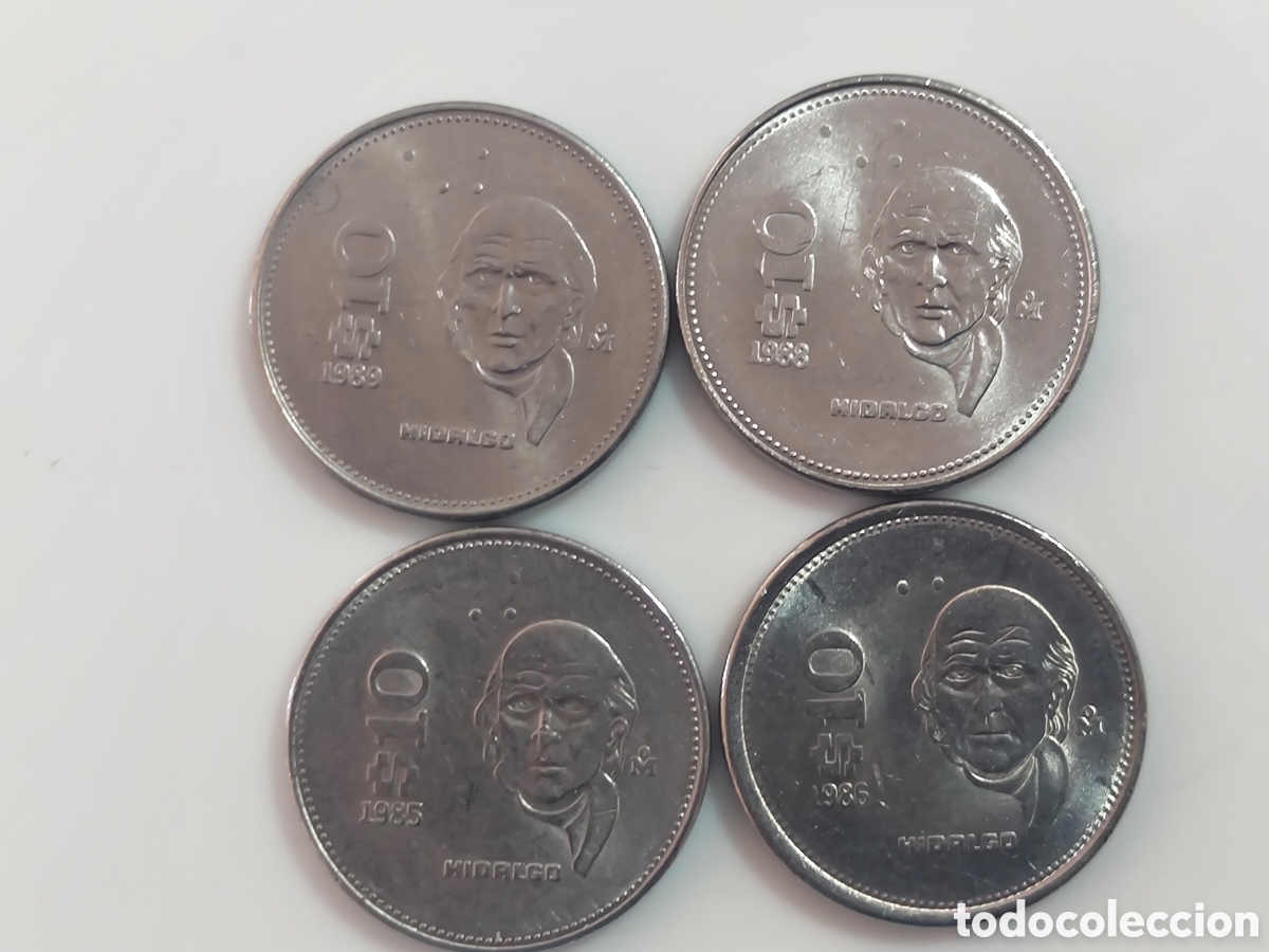 Monedas antiguas de Am&eacute;rica: Moneda de M&eacute;xico 10 p - Foto 3