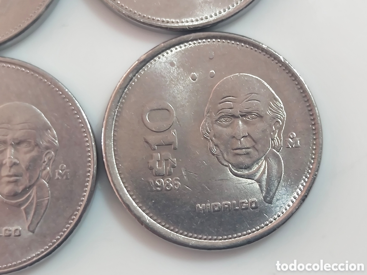 Monedas antiguas de Am&eacute;rica: Moneda de M&eacute;xico 10 p - Foto 4