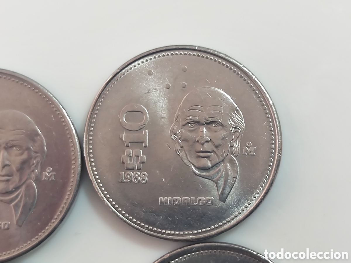 Monedas antiguas de Am&eacute;rica: Moneda de M&eacute;xico 10 p - Foto 5