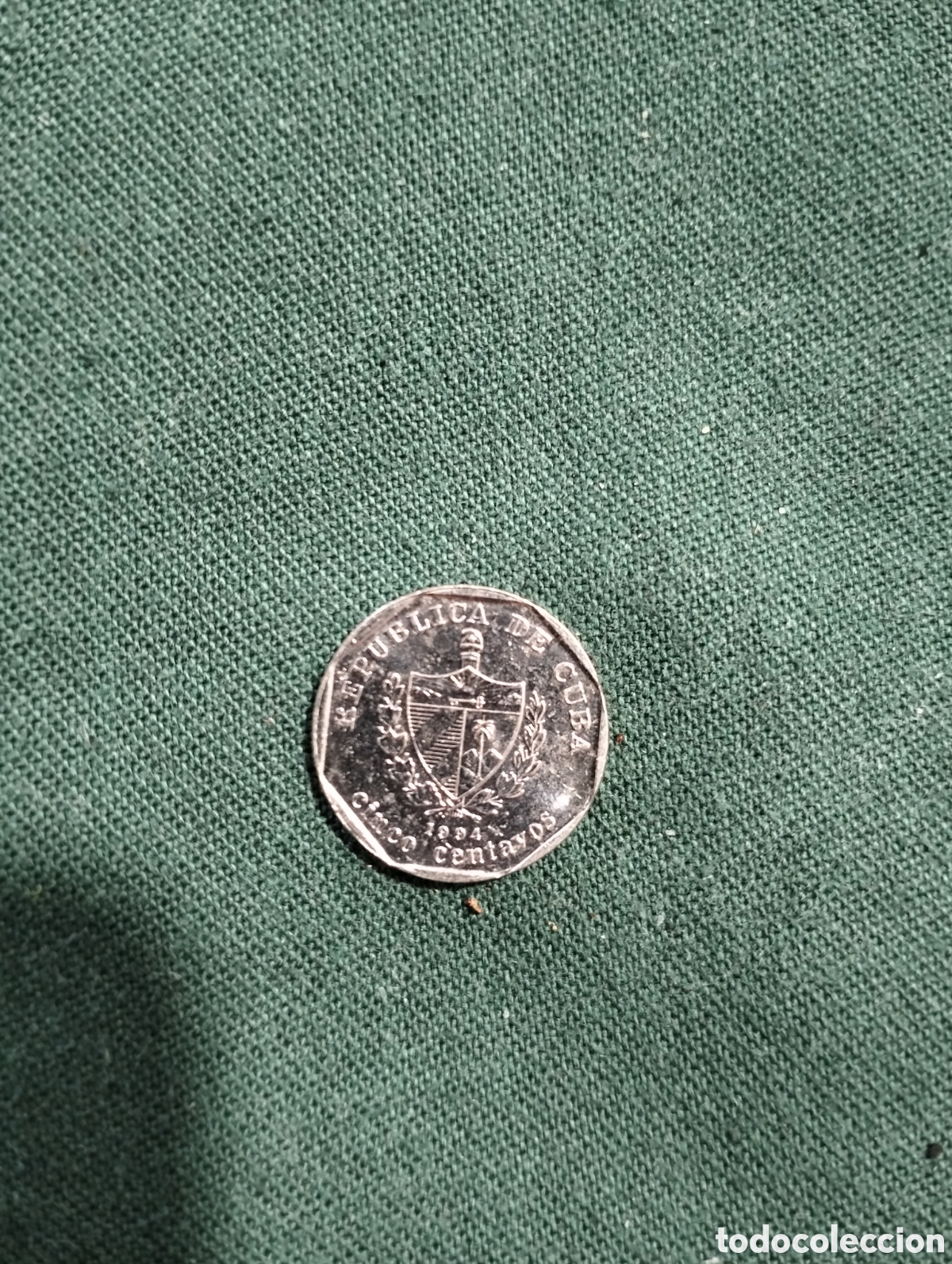 Monedas antiguas de Am&eacute;rica: Cuba 5 centavos 1994 - Foto 2