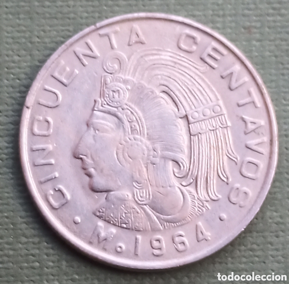 Monedas antiguas de Am&eacute;rica: M&eacute;xico - 50 centavos 1964 BC - Foto 1