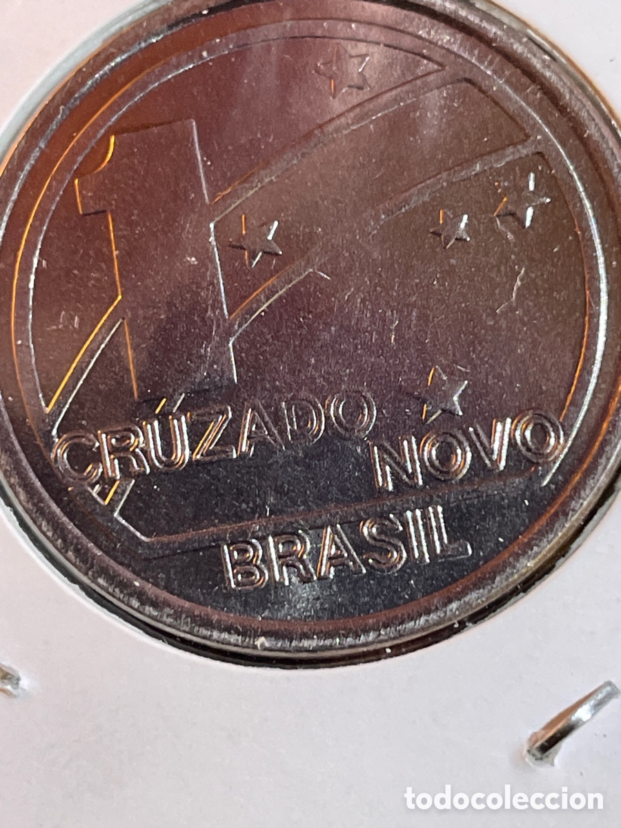 Monedas antiguas de Am&eacute;rica: Moneda Brasil a&ntilde;o 1989 - Foto 2