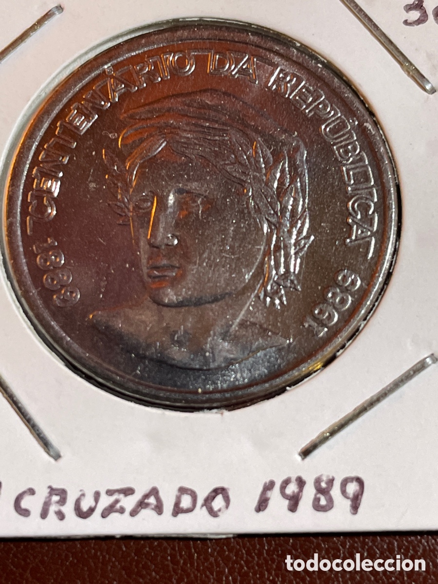 Monedas antiguas de Am&eacute;rica: Moneda Brasil a&ntilde;o 1989 - Foto 1
