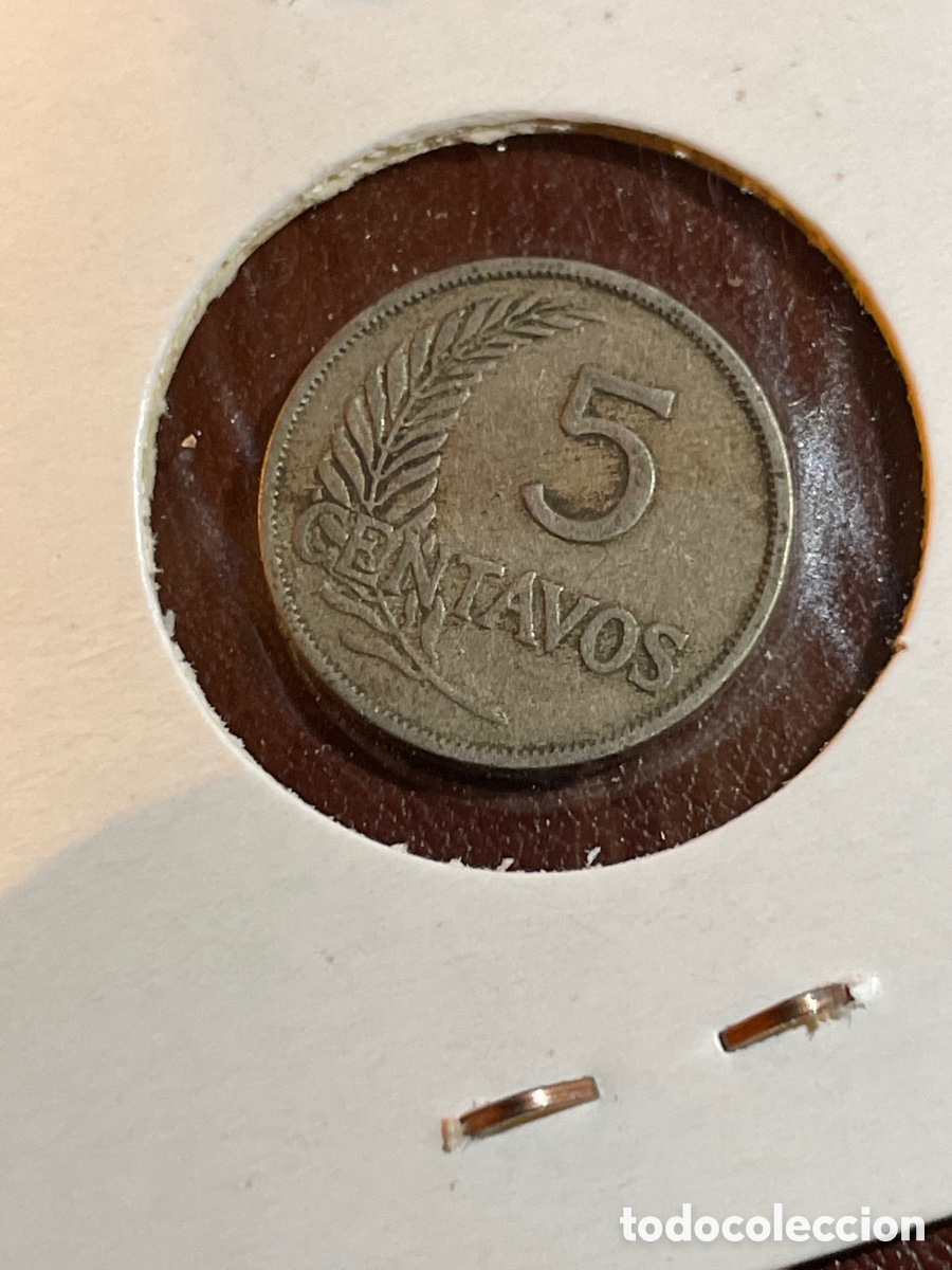 Monedas antiguas de Am&eacute;rica: Peru a&ntilde;o 1937 5 centavos - Foto 2