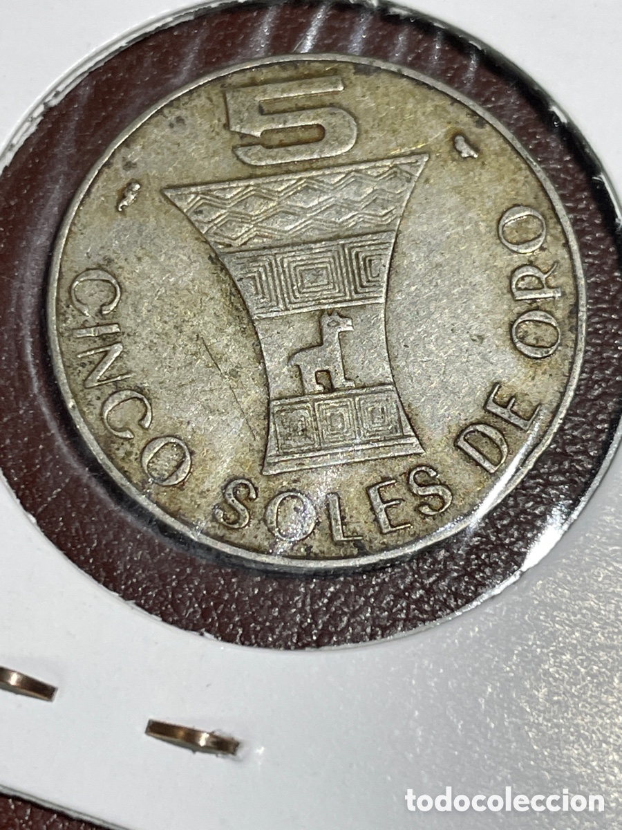 Monedas antiguas de Am&eacute;rica: Moneda peru 5 soles 1969 - Foto 2