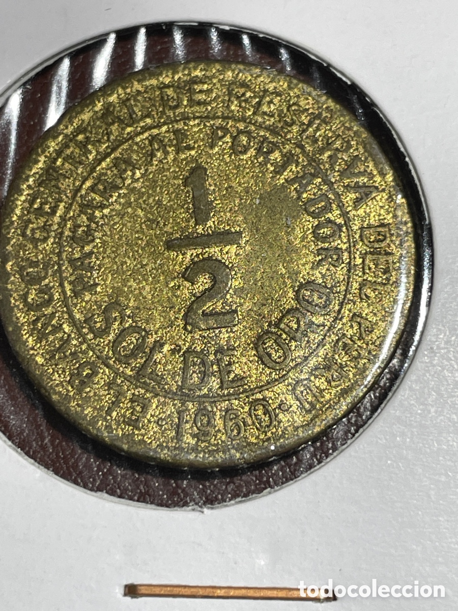 Monedas antiguas de Am&eacute;rica: Peru 1/2 sol a&ntilde;o 1960 - Foto 2