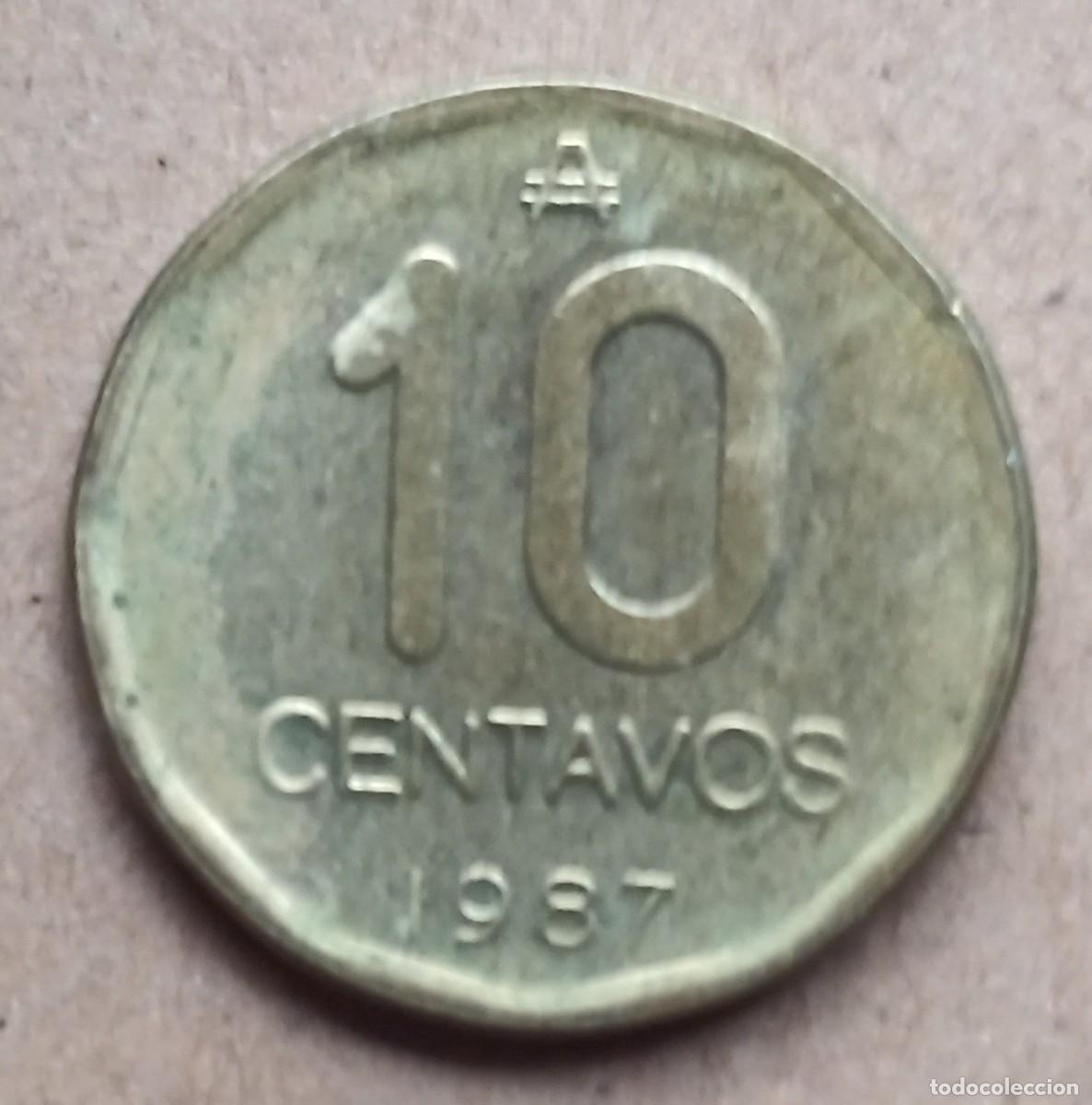 Monedas antiguas de Am&eacute;rica: ARGENTINA - 10 CENTAVOS 1987 BC - Foto 2