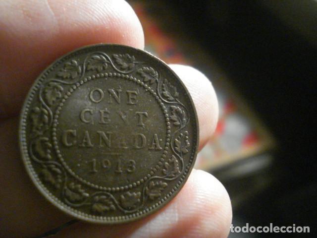 Monedas antiguas de Am&eacute;rica: CANAD&Aacute; - UN CENTAVO A&Ntilde;O 1913 - Foto 2
