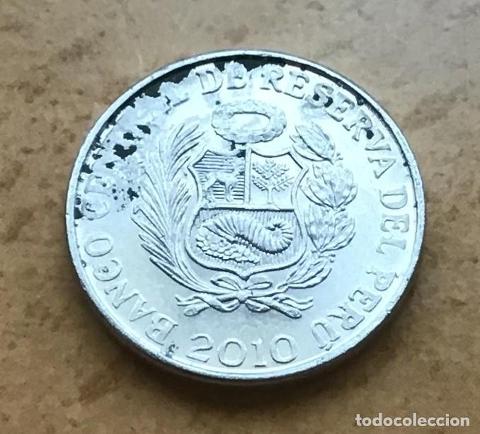 Monedas antiguas de Am&eacute;rica: 1 c&eacute;ntimo de Per&uacute;. A&ntilde;o 2010 - Foto 2