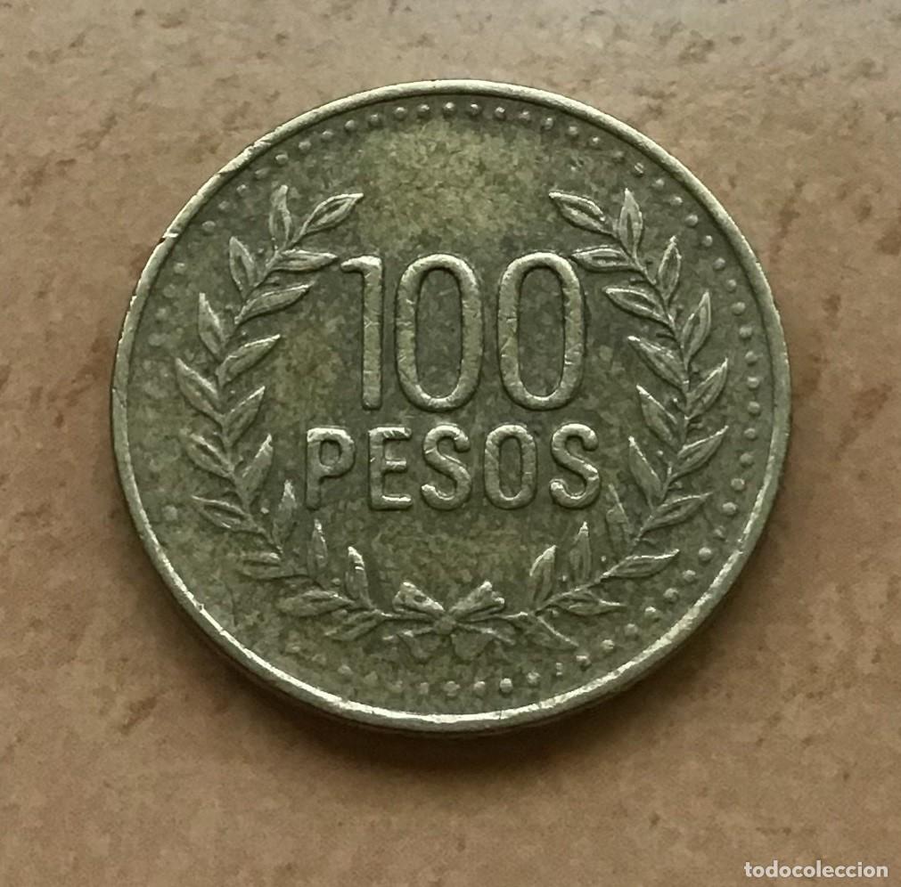 Monedas antiguas de Am&eacute;rica: 100 pesos de Colombia. A&ntilde;o 2011