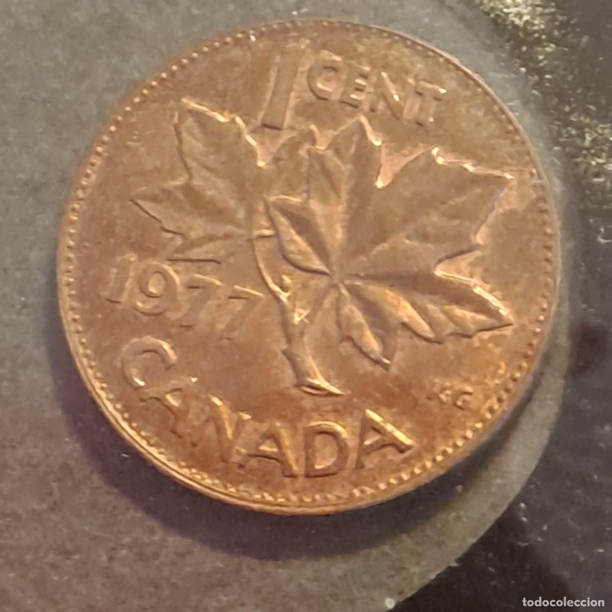 Monedas antiguas de Am&eacute;rica: MONEDA CANADA 1 CENTAVO A&Ntilde;O 1977 - Foto 2