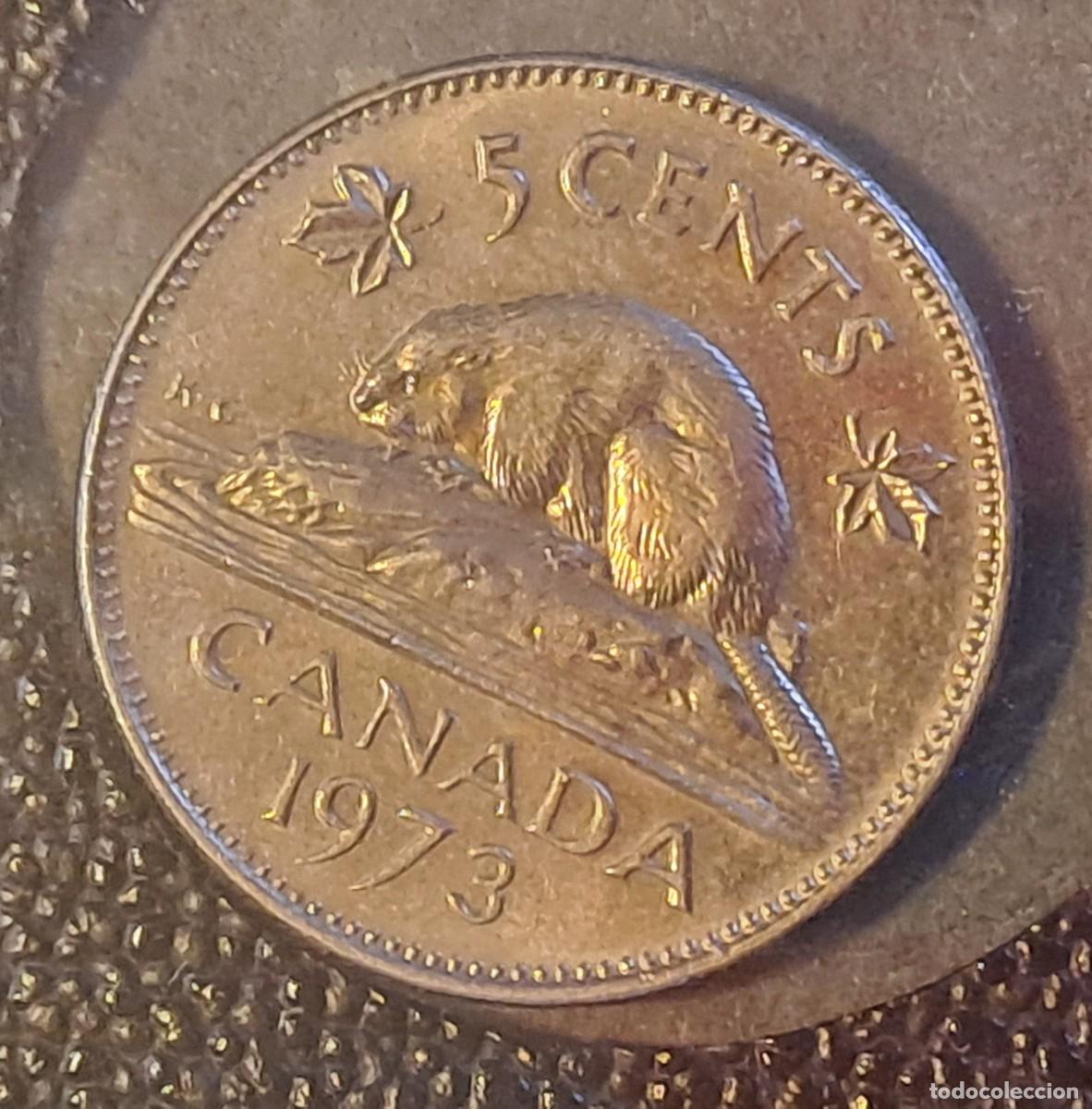 Monedas antiguas de Am&eacute;rica: MONEDA CANADA 5 CENTAVOS A&Ntilde;O 1973 - Foto 1