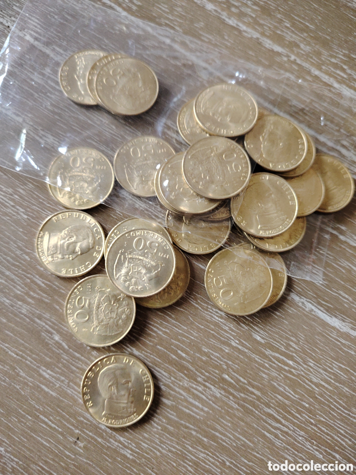 Monedas antiguas de Am&eacute;rica: Chile 50 cent&eacute;simos 1971 - Foto 1