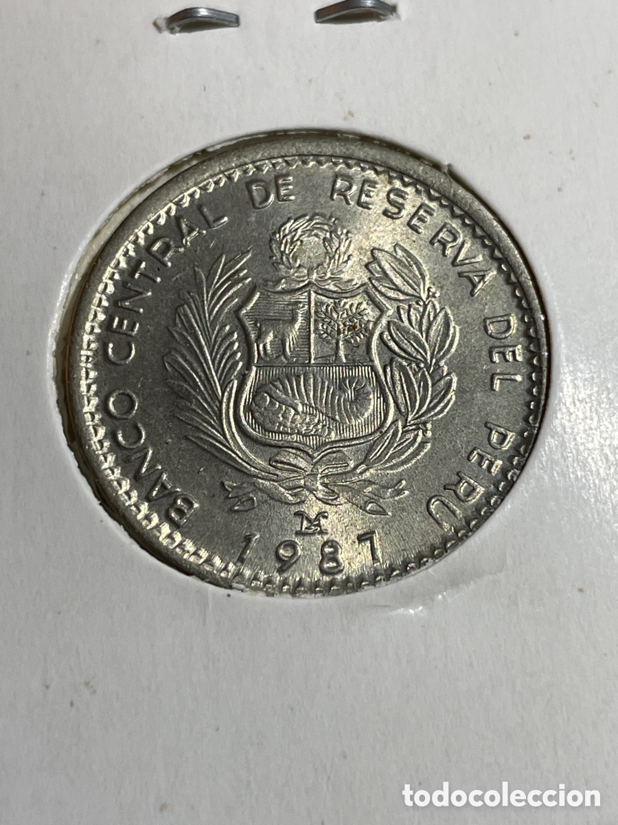 Monedas antiguas de Am&eacute;rica: Peru 1 Inti a&ntilde;o 1987 - Foto 2