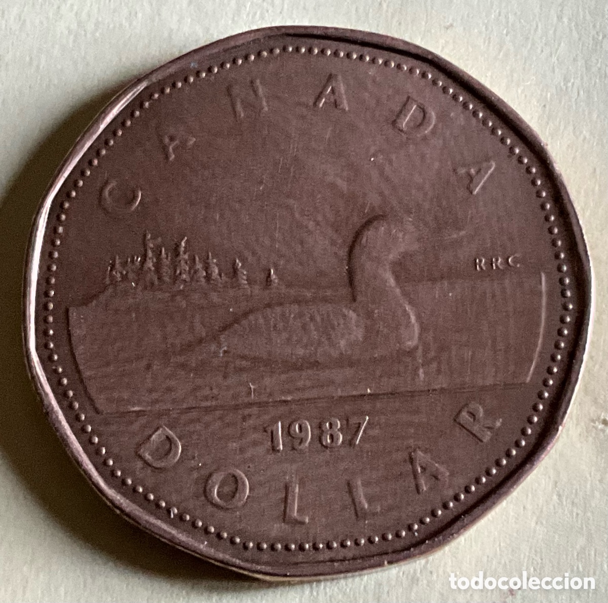 Monedas antiguas de Am&eacute;rica: D&Oacute;LAR CANAD&Aacute;. A&ntilde;o 1987 - Foto 1