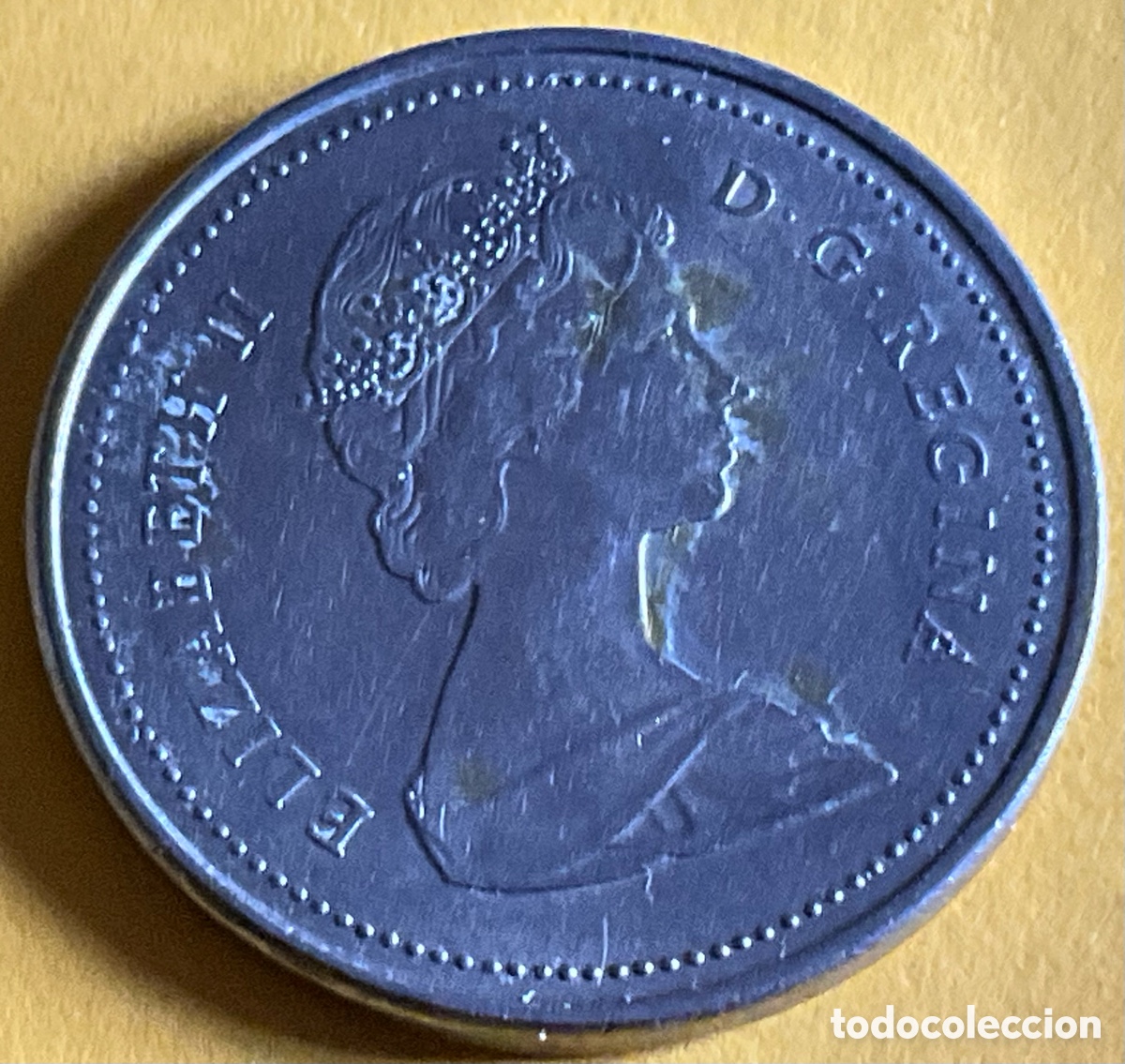 Monedas antiguas de Am&eacute;rica: 5 CENTAVOS CANADA. A&ntilde;o 1988 - Foto 2