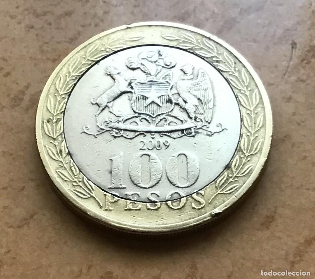 Monedas antiguas de Am&eacute;rica: 100 pesos de Chile. A&ntilde;o 2009 - Foto 1