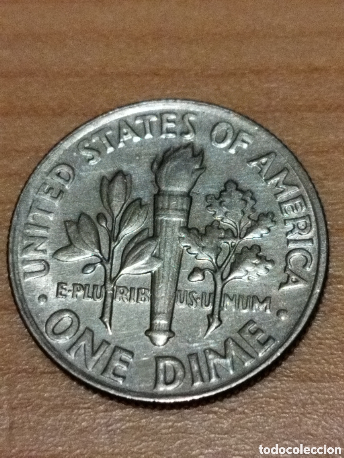 Monedas antiguas de Am&eacute;rica: USA 10 centavos de 1969 D - Foto 2
