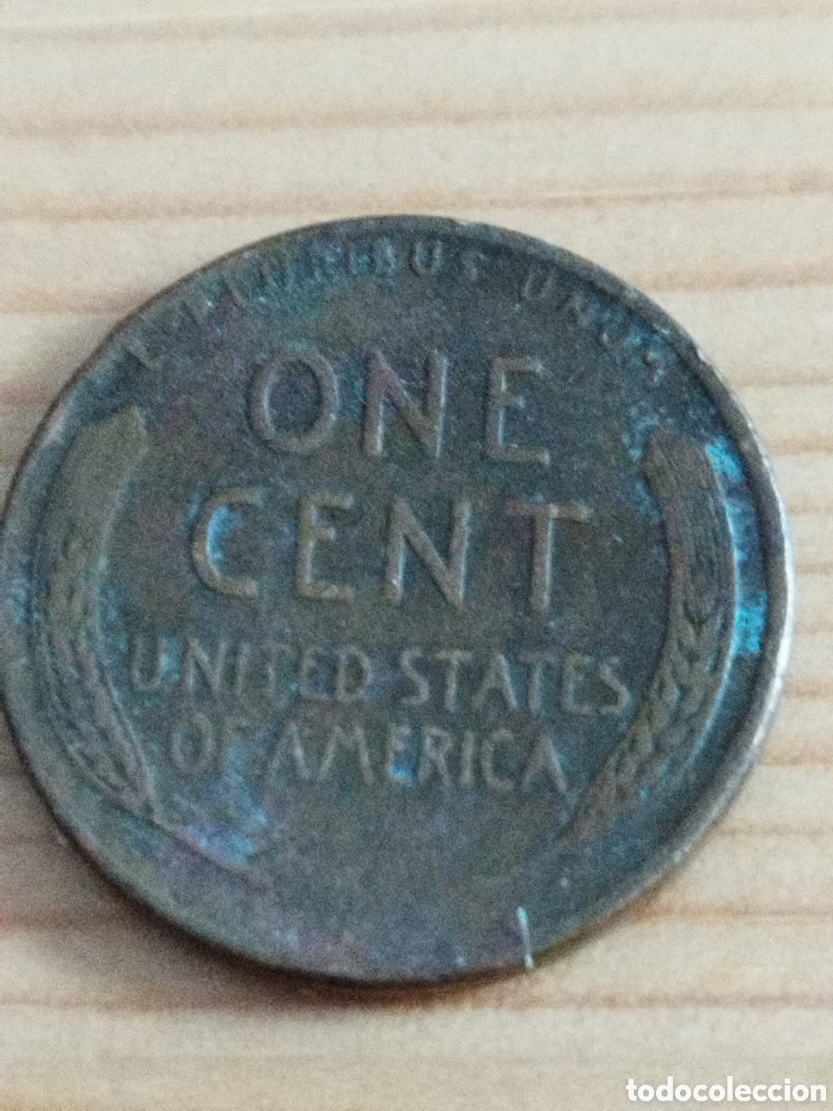 Monedas antiguas de Am&eacute;rica: USA 1 c&eacute;ntimo de 1953 D - Foto 2