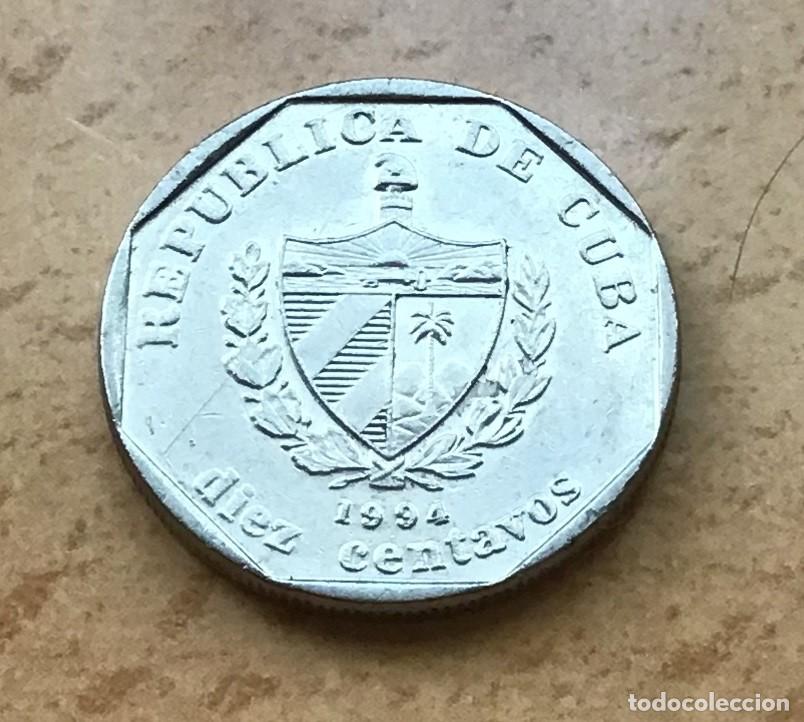 Monedas antiguas de Am&eacute;rica: 10 centavos de Cuba. A&ntilde;o 1994 - Foto 1