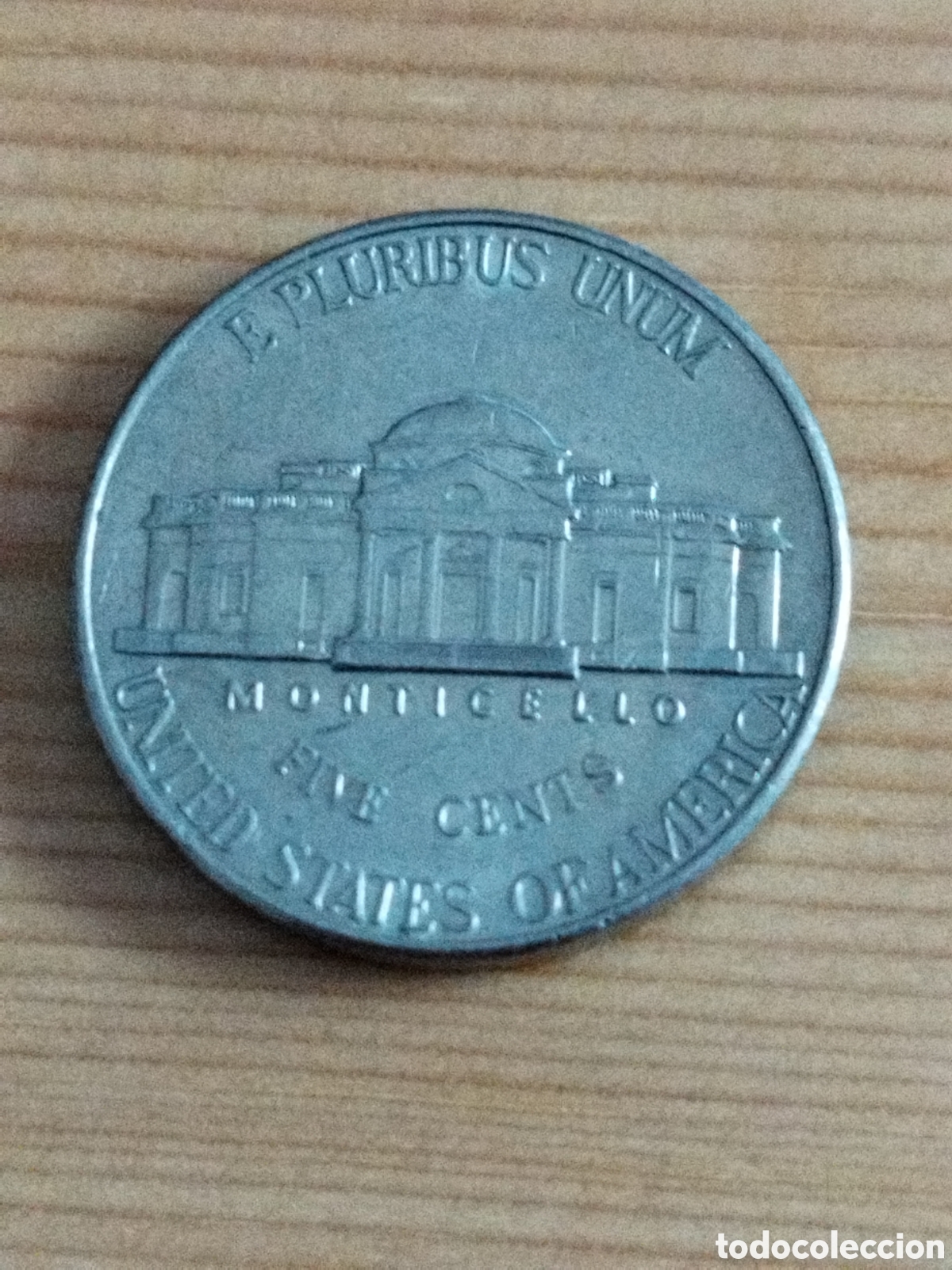 Monedas antiguas de Am&eacute;rica: USA 5 c&eacute;ntimos de 2002 D - Foto 2