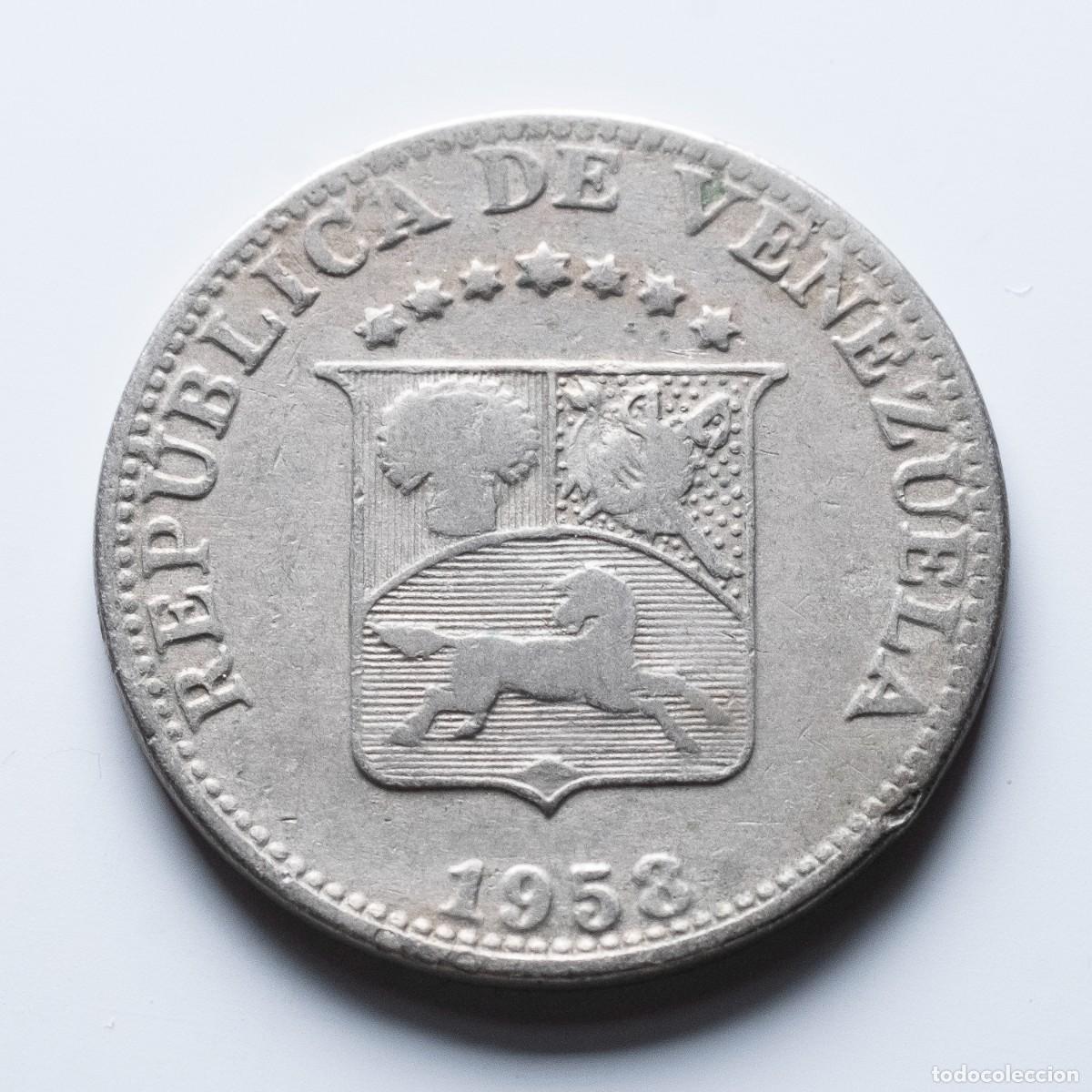 Monedas antiguas de Am&eacute;rica: 5 centimos 1958 Venezuela - Foto 1