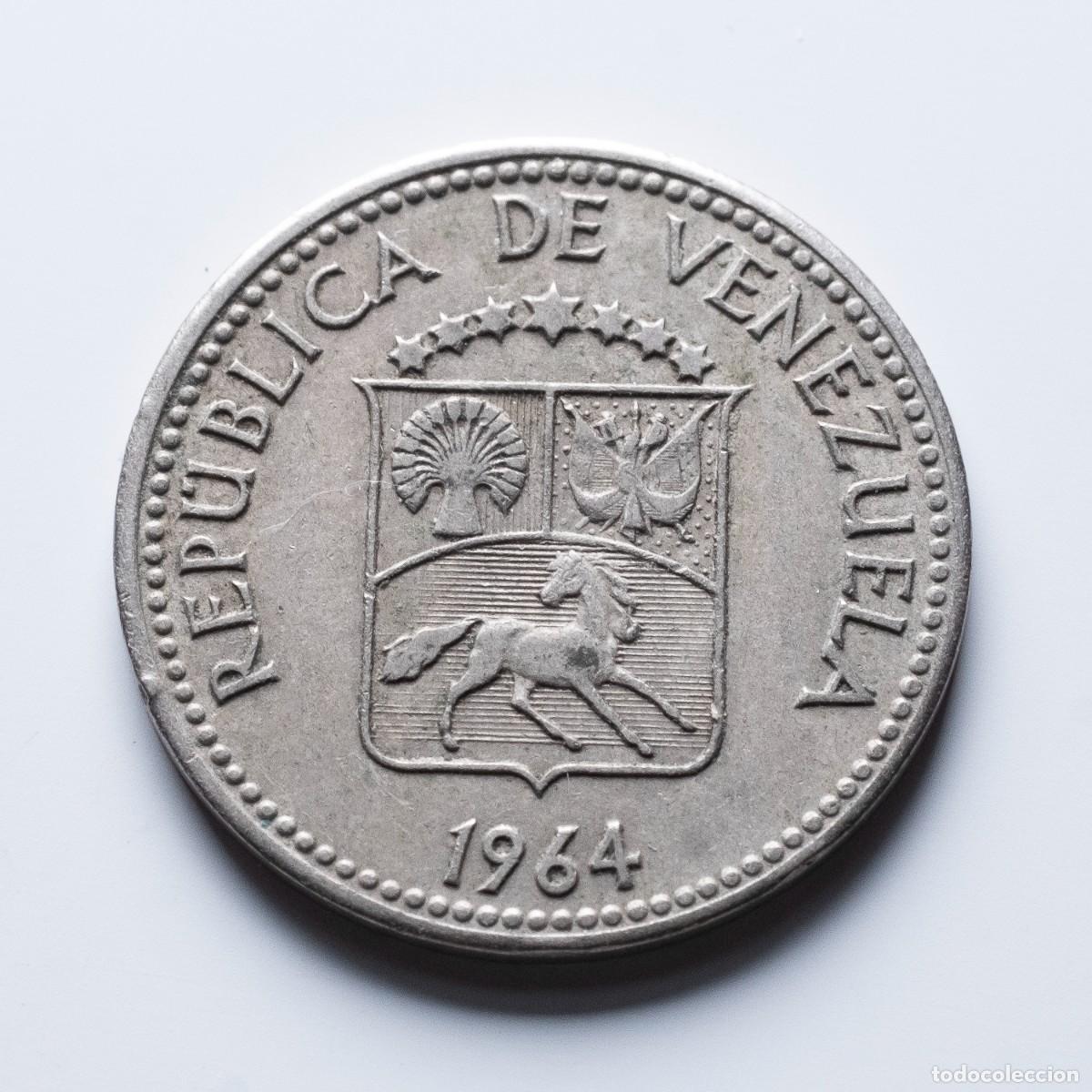 Monedas antiguas de Am&eacute;rica: 5 centimos 1964 Venezuela - Foto 1