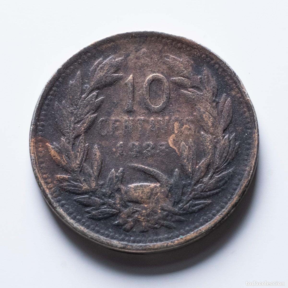 Monedas antiguas de Am&eacute;rica: 10 centavos 1938 Chile -BC - Foto 1