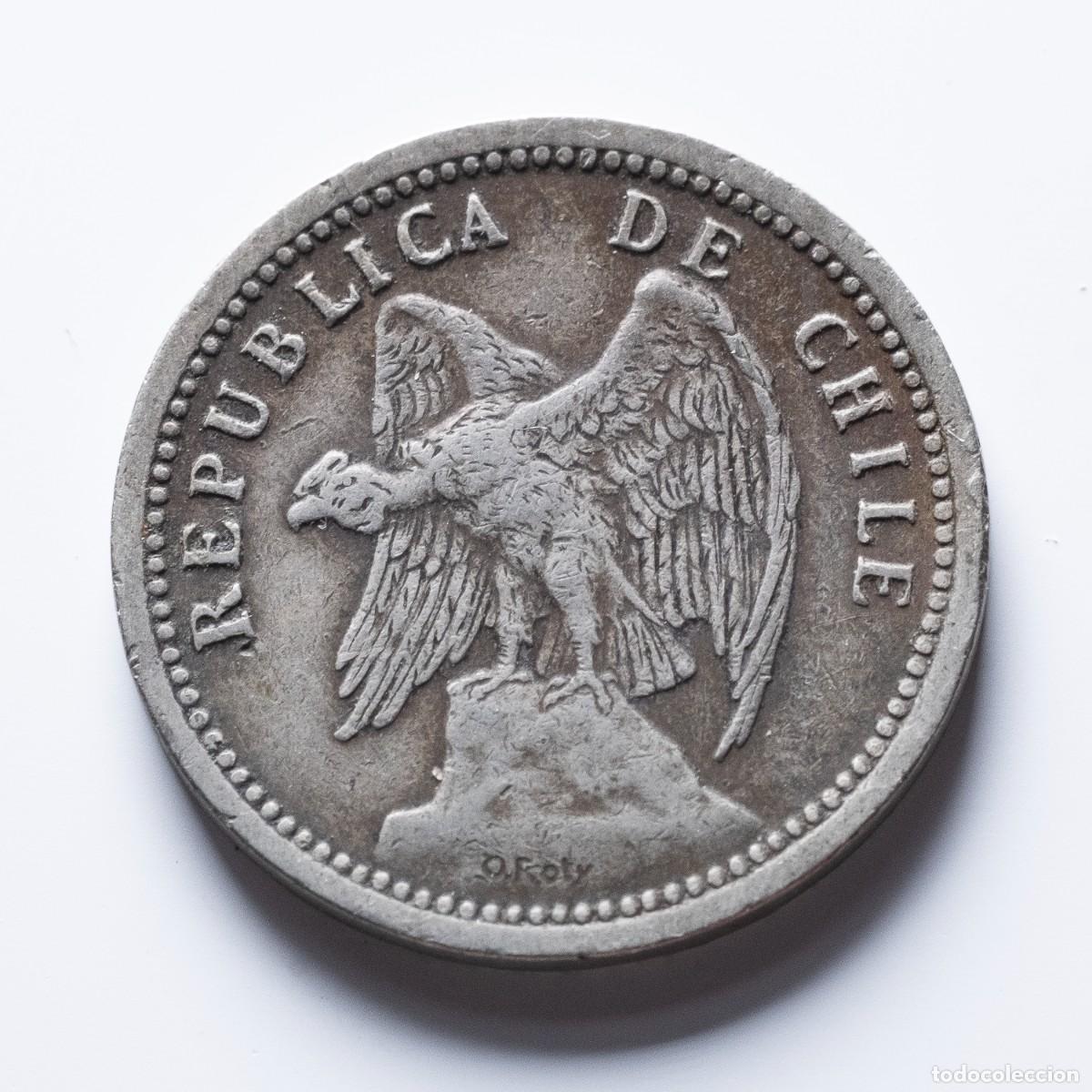 Monedas antiguas de Am&eacute;rica: 20 centavos 1939 Chile MBC - Foto 2