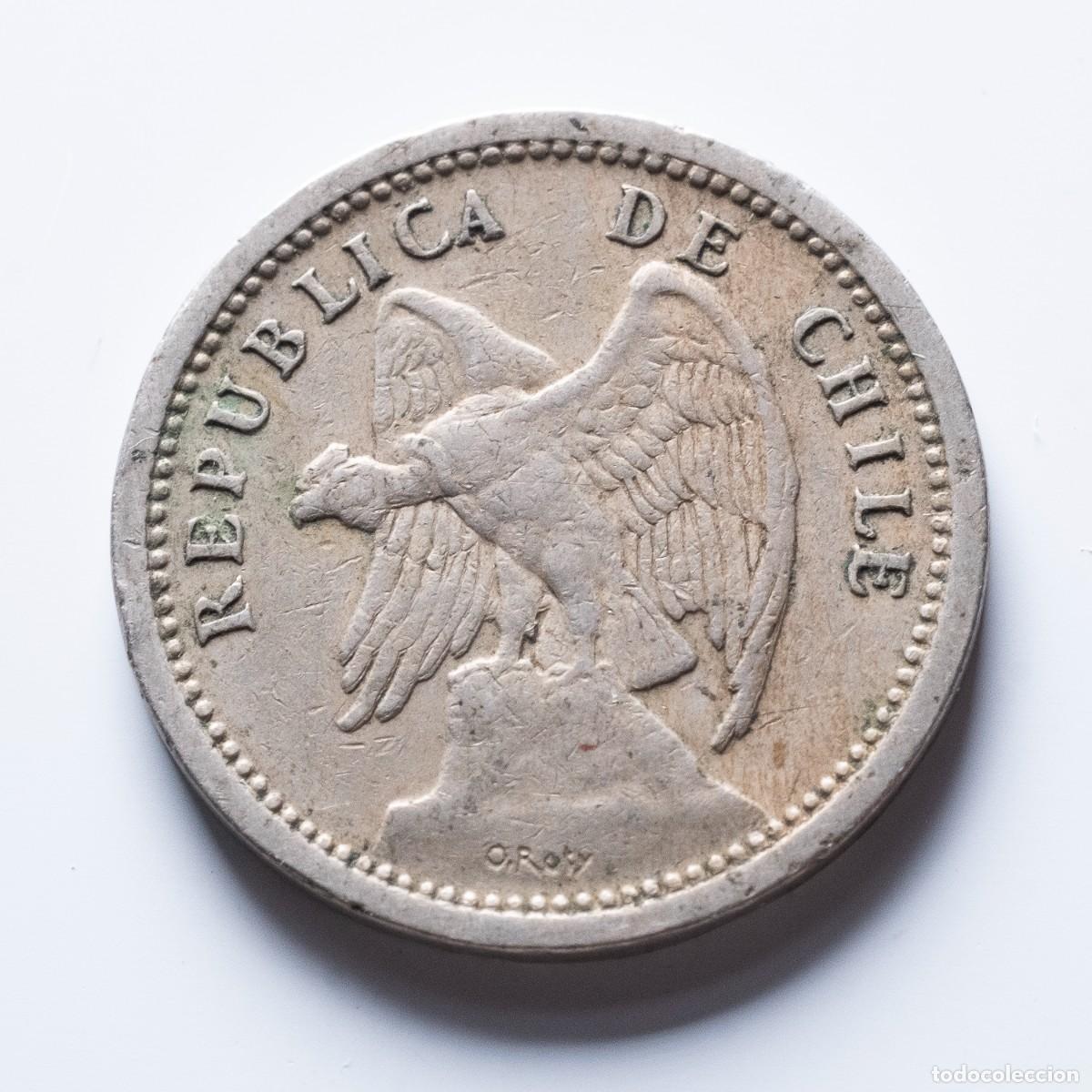 Monedas antiguas de Am&eacute;rica: 20 centavos 1940 Chile MBC - Foto 2