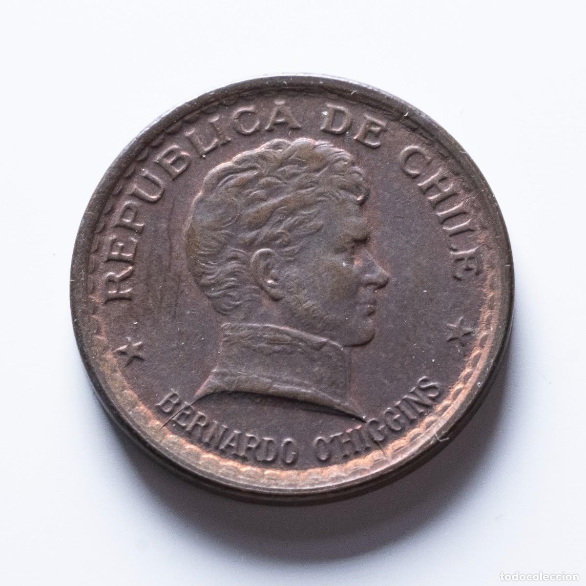 Monedas antiguas de Am&eacute;rica: 20 centavos 1952 Chile EBC - Foto 2