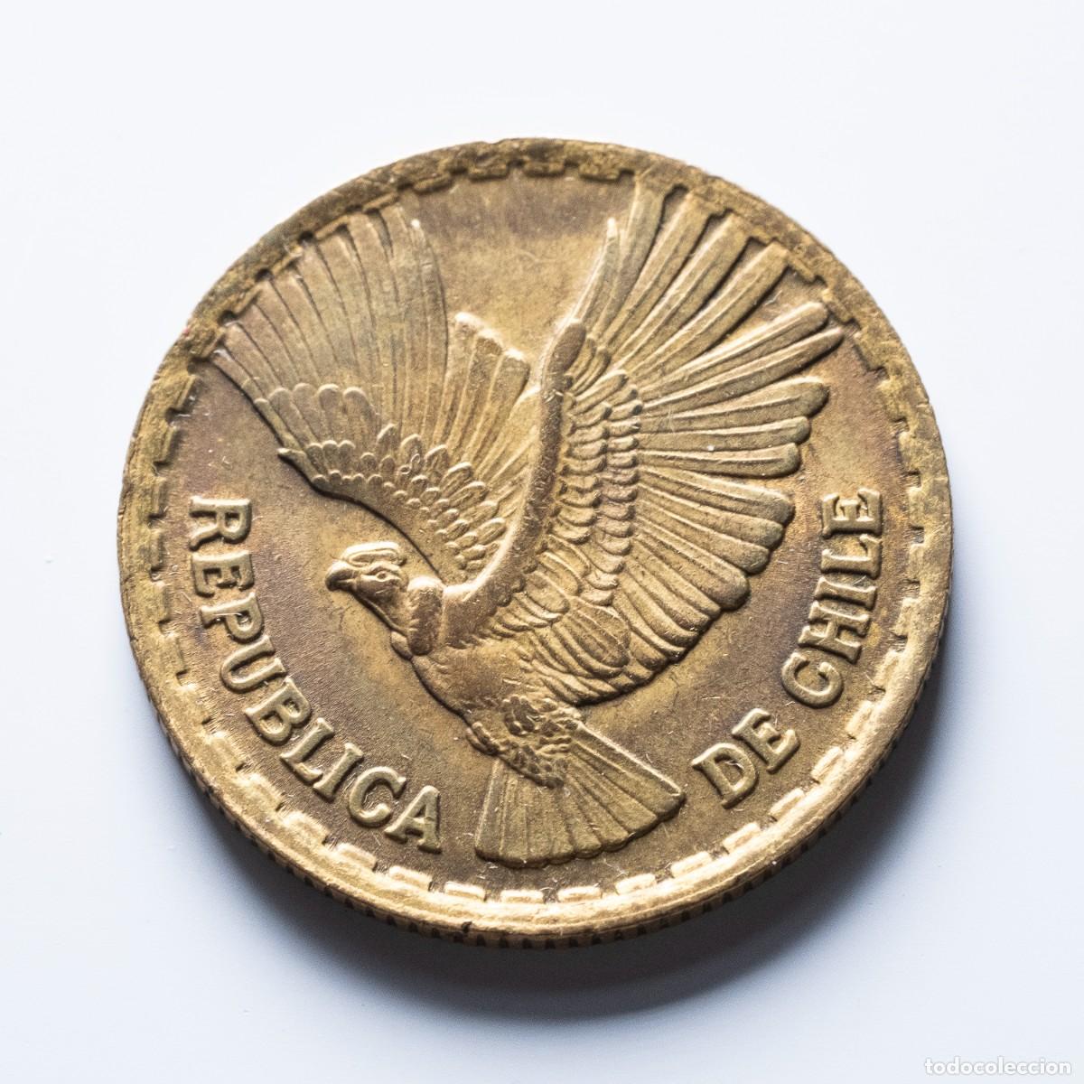 Monedas antiguas de Am&eacute;rica: 5 centesimos 1966 Chile EBC - Foto 2