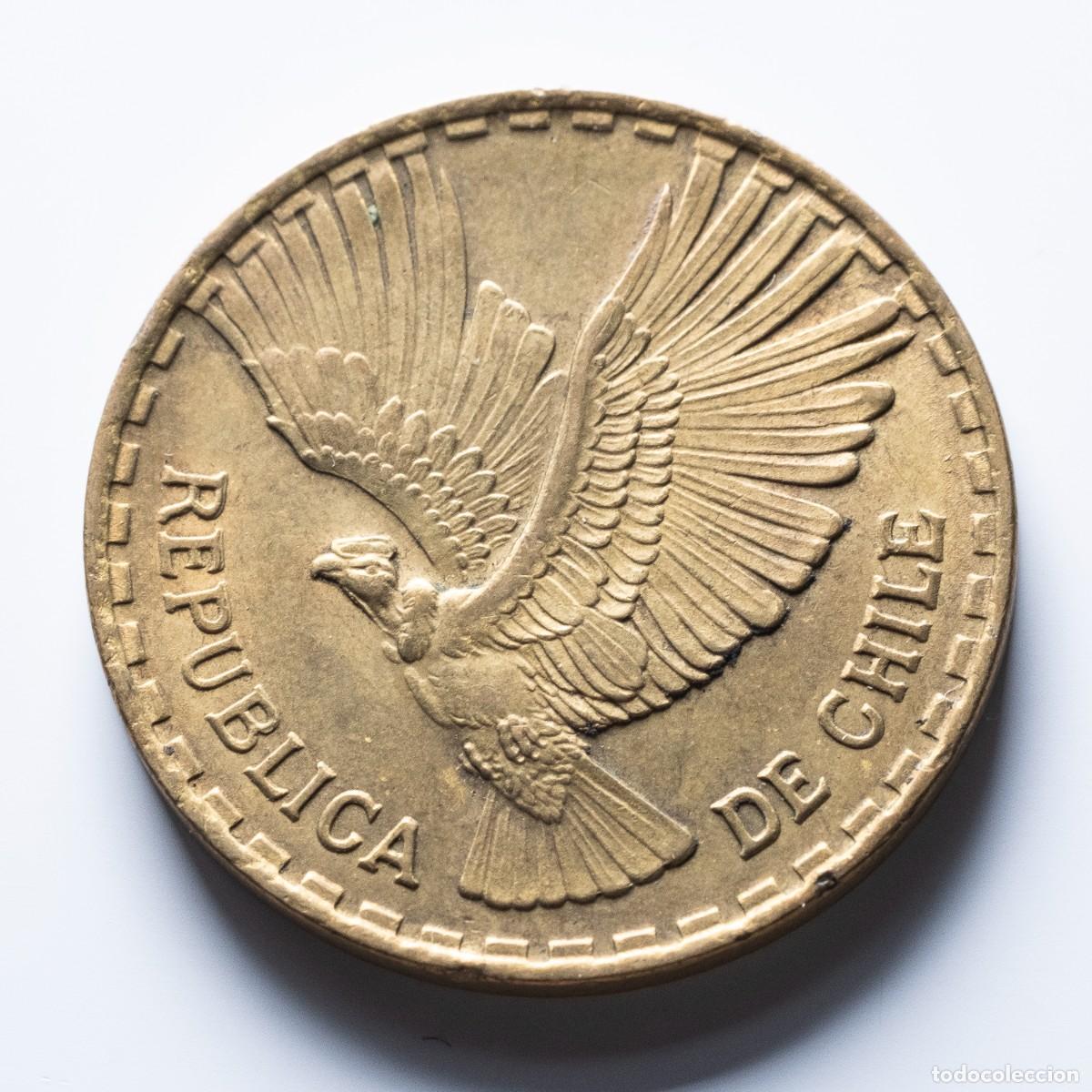 Monedas antiguas de Am&eacute;rica: 10 centesimos 1966 Chile EBC - Foto 2