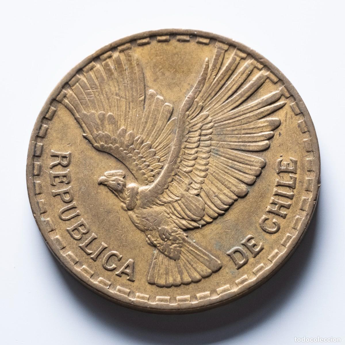 Monedas antiguas de Am&eacute;rica: 10 centesimos 1967 Chile MBC - Foto 2