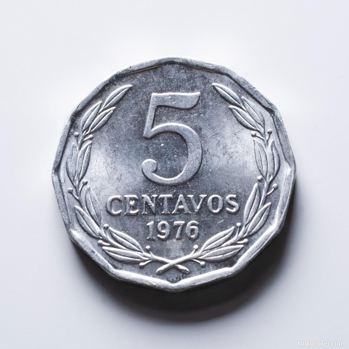 Monedas antiguas de Am&eacute;rica: 5 centavos 1976 Chile - Foto 1