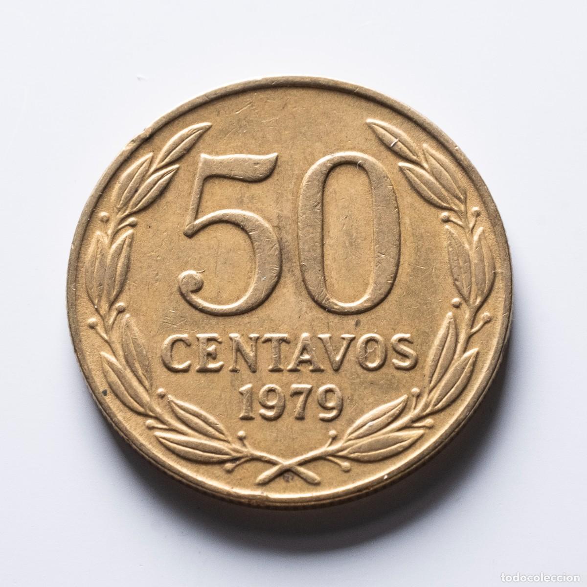 Monedas antiguas de Am&eacute;rica: 50 centavos 1979 Chile EBC - Foto 1