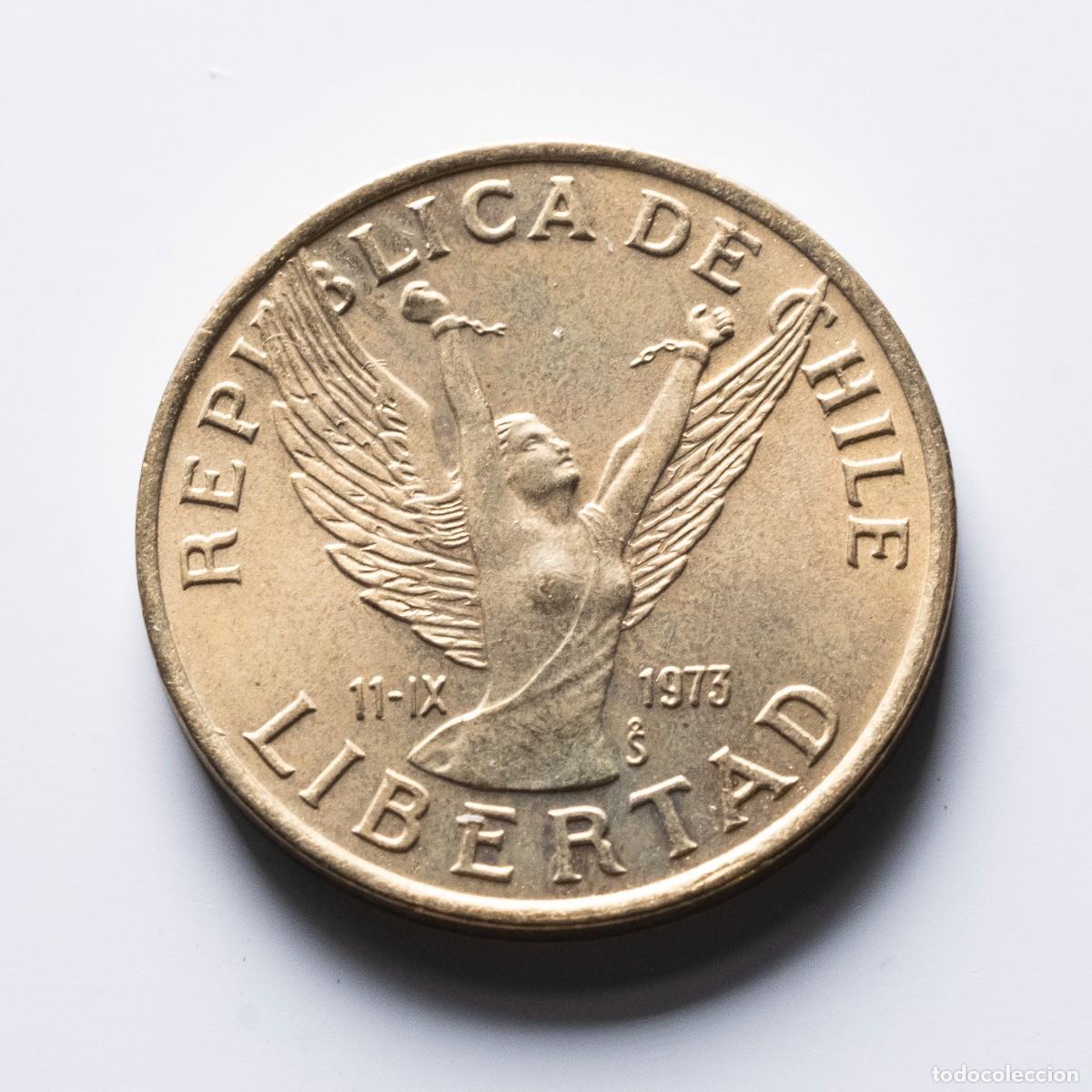 Monedas antiguas de Am&eacute;rica: 5 pesos 1982 Chile EBC - Foto 1