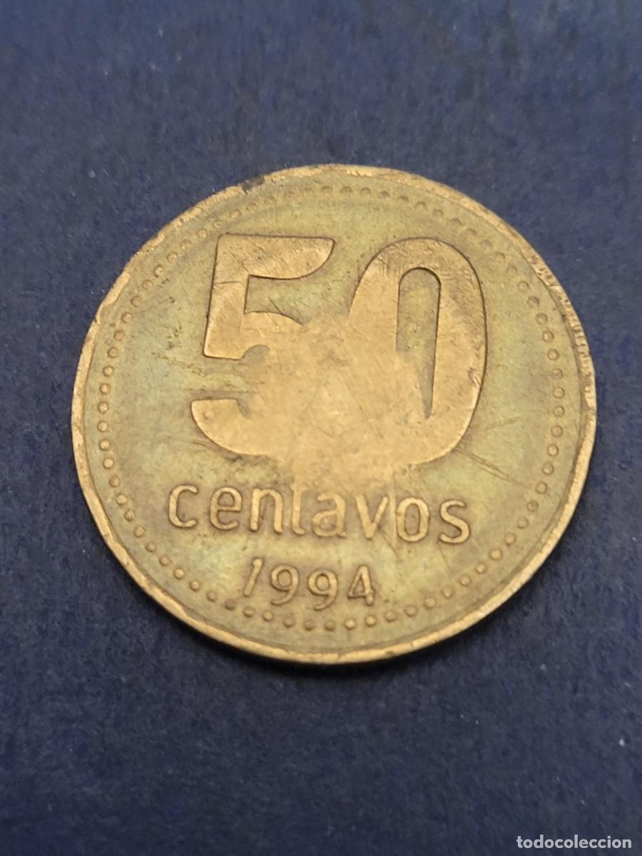 Monedas antiguas de Am&eacute;rica: Moneda 50 centavos 1994 Argentina - Foto 2