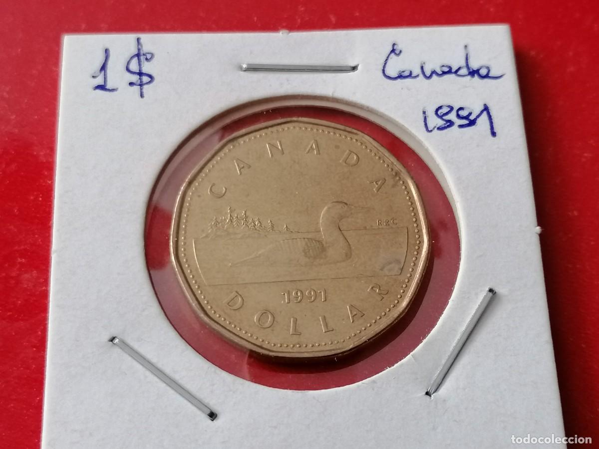 Monedas antiguas de Am&eacute;rica: Moneda, 1$. ,Canad&aacute;, 1991, EBC, - Foto 1
