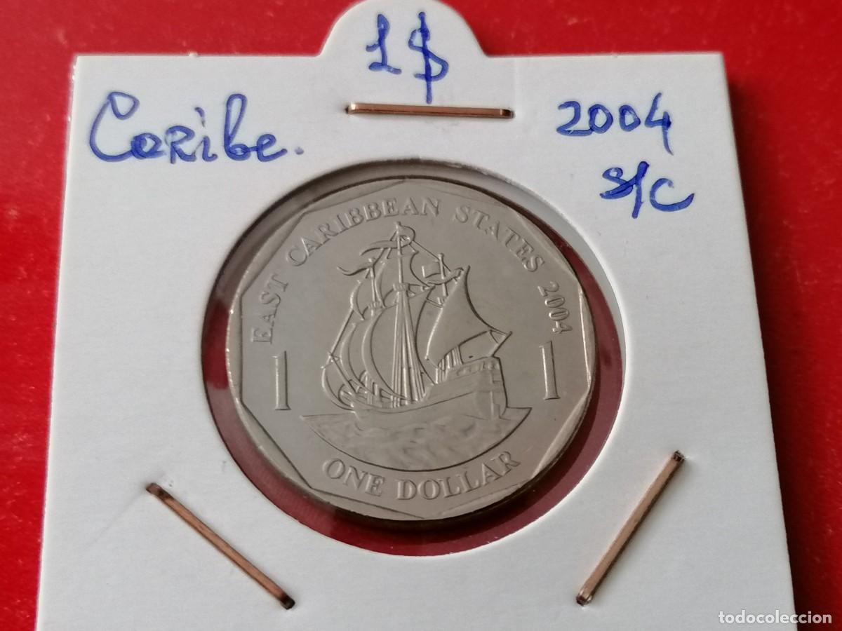 Monedas antiguas de Am&eacute;rica: Moneda, 1$. ,Caribe, 2004, EBC+, - Foto 1